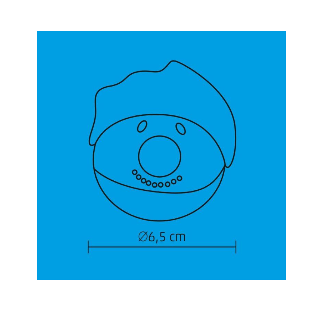 LED guľa so snehuliakom