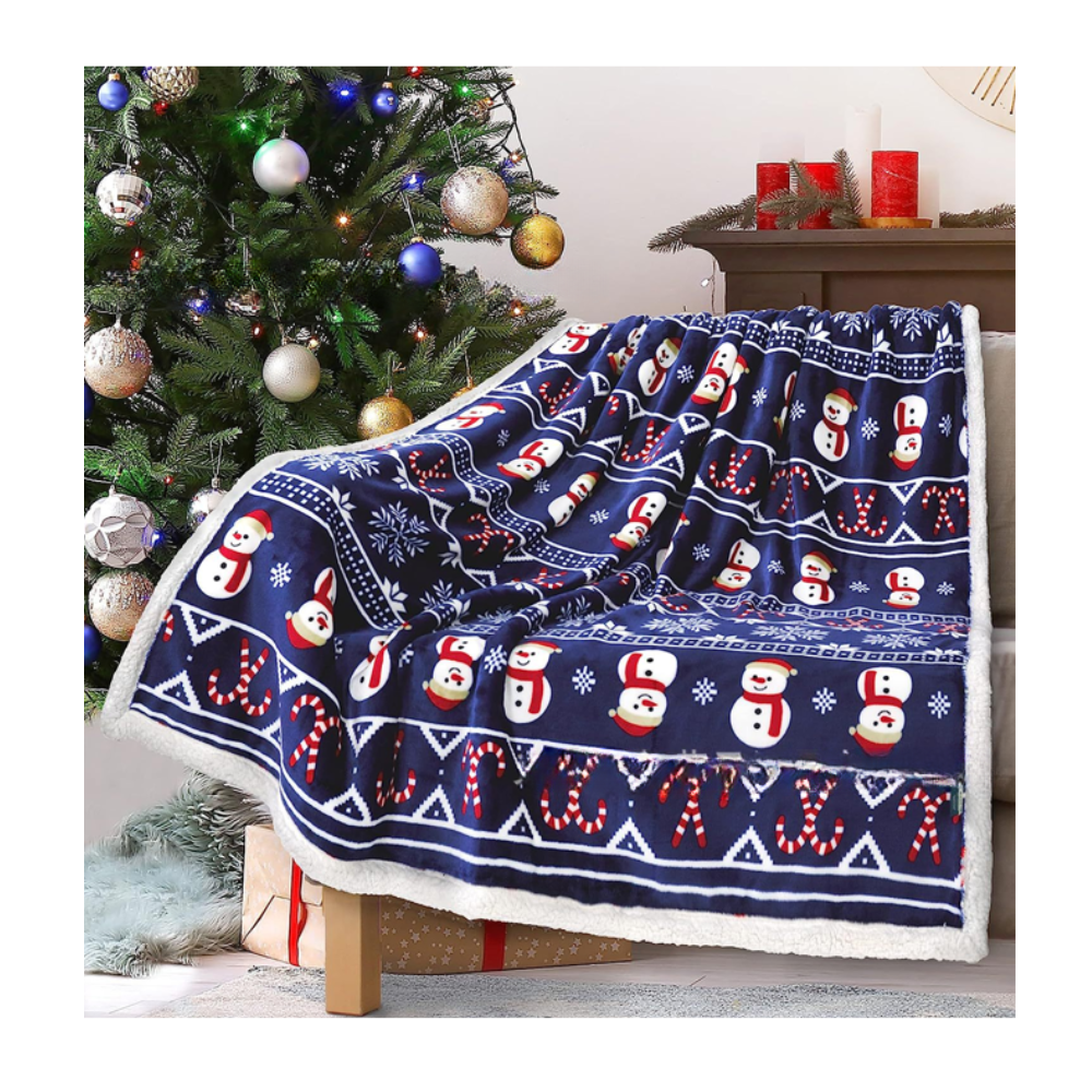 Vianočná deka - rôzne farby 1,5x2m