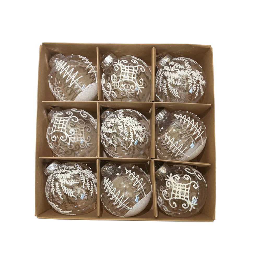 Sada vianočných ozdôb 9ks - rôzne farby