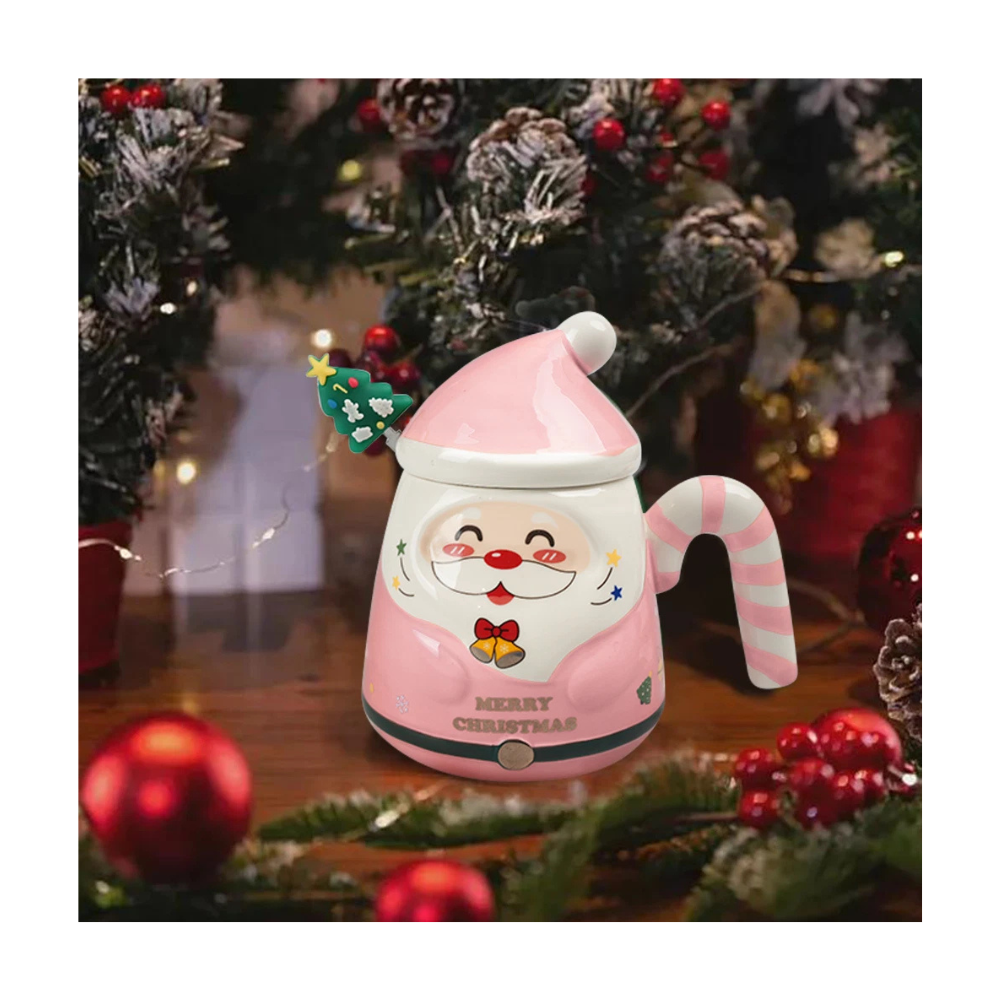 Vianočná šálka Mikuláš - 400ml, rôzne farby