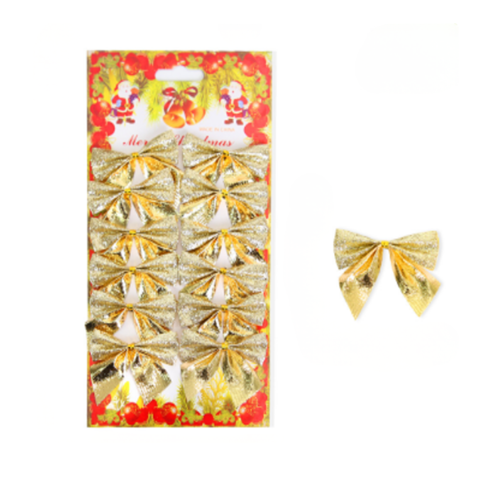 Ozdobné mašle 12ks - rôzne farby