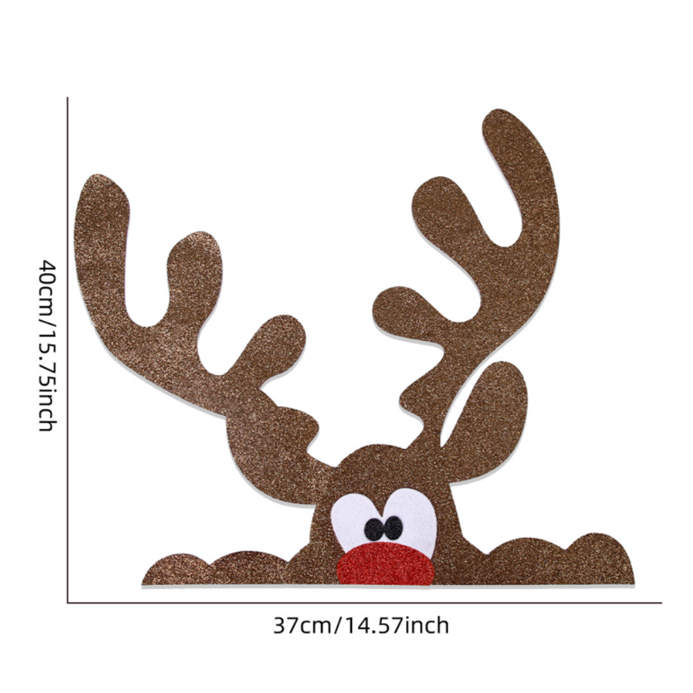 Vianočná dekoratívna nálepka, rôzne druhy