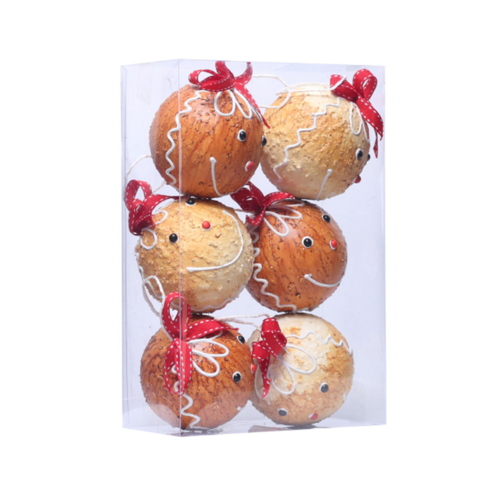 Sada vianočných ozdôb - 6ks rôzne farby