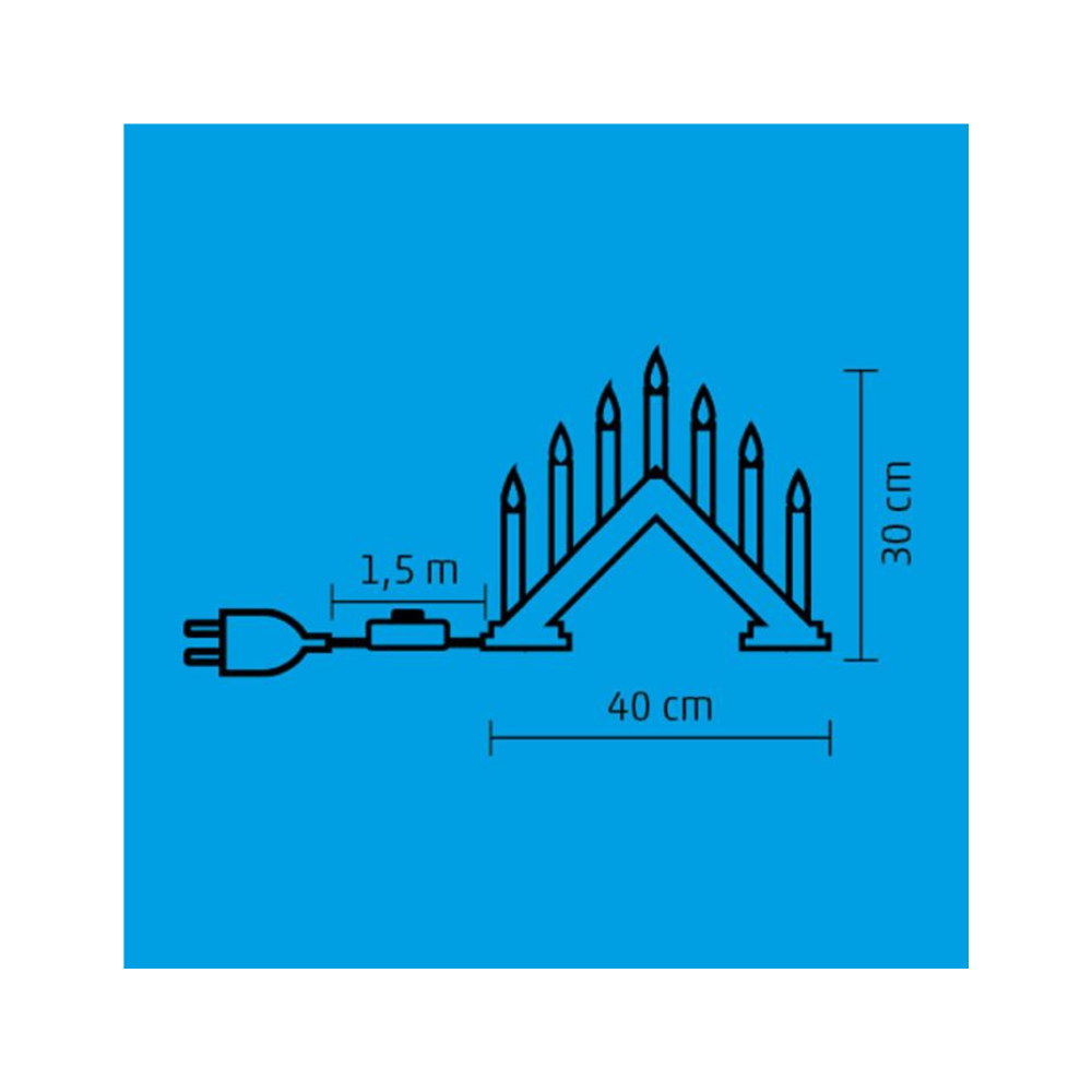 Vianočný svietnik - pyramída