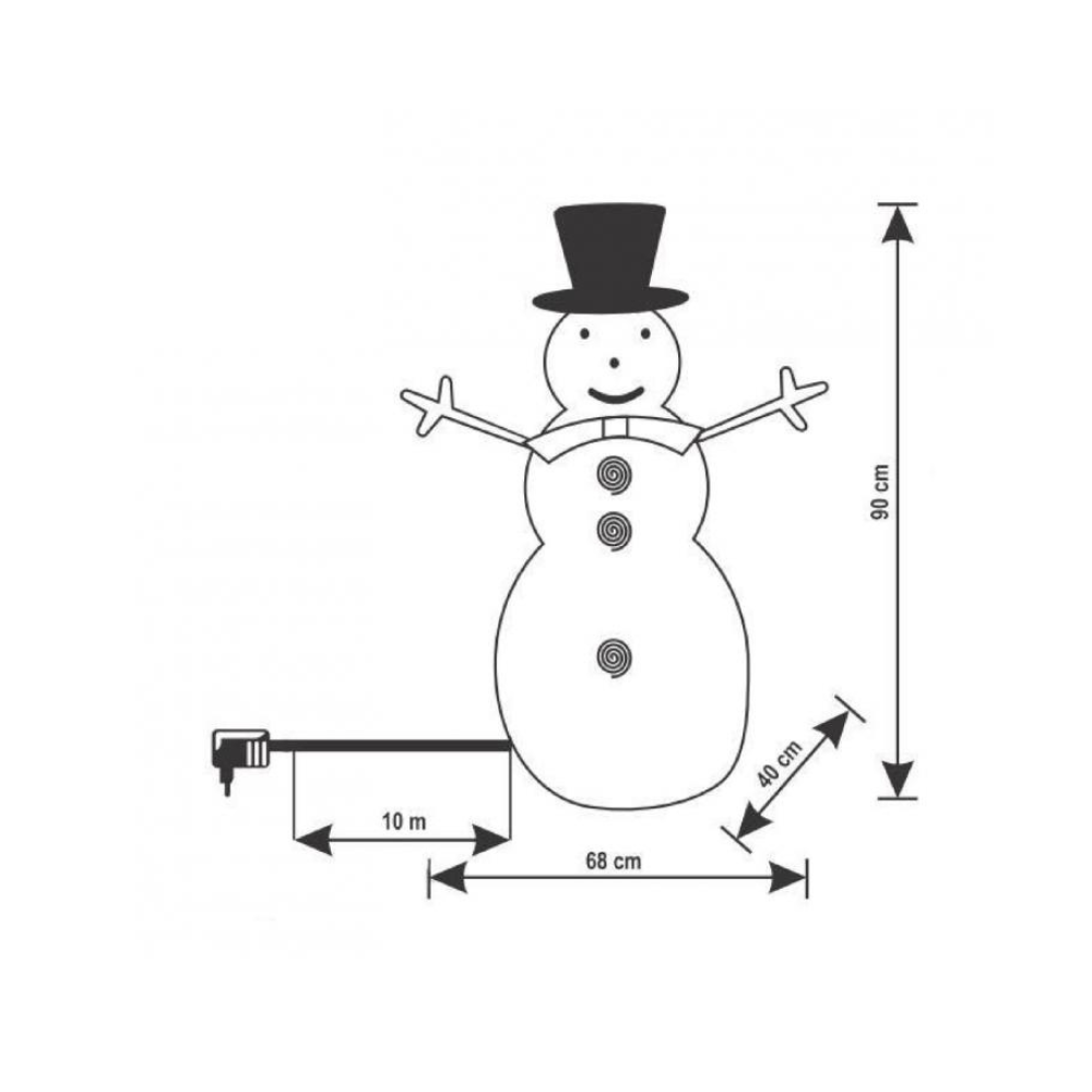 Snehuliak dekorácia