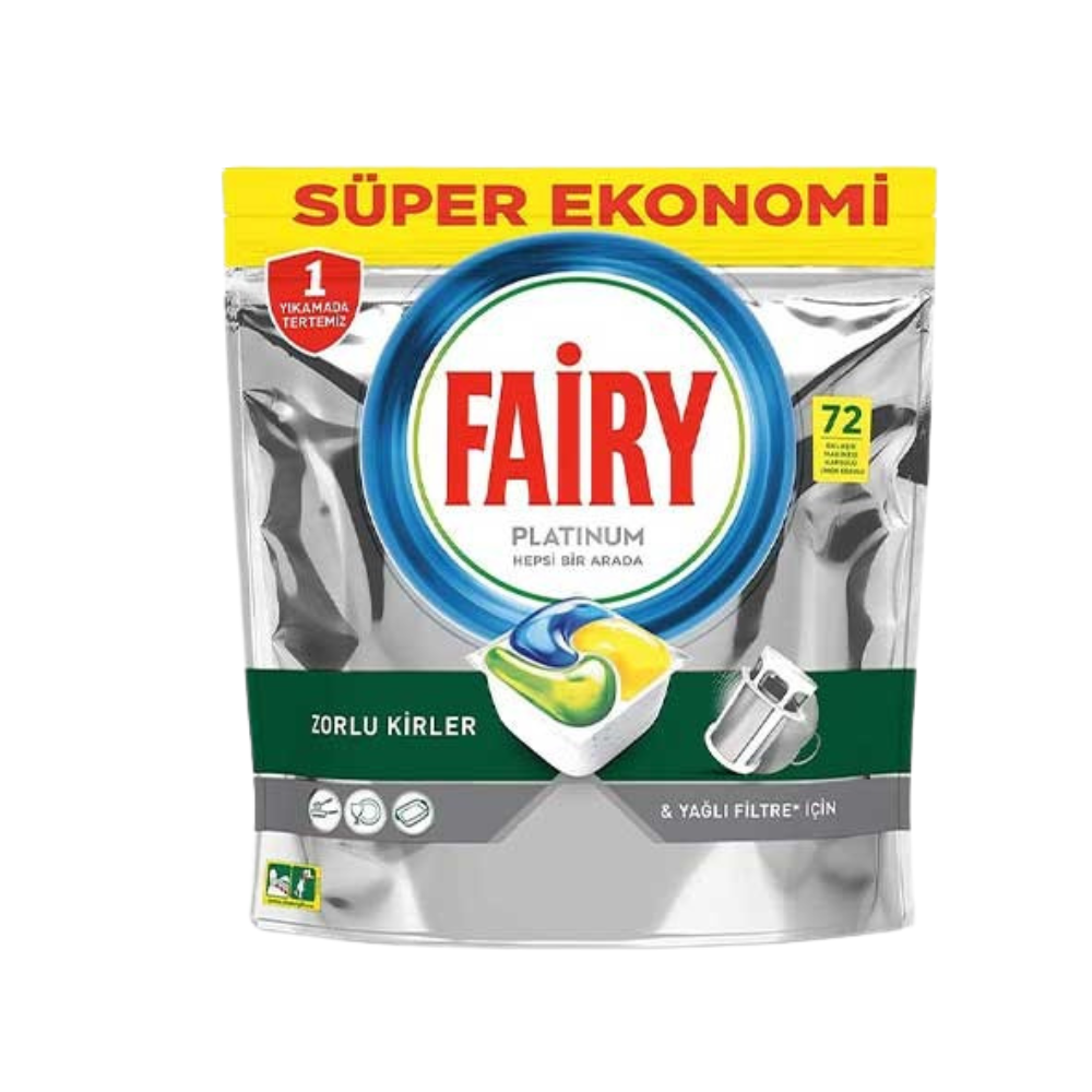 Fairy Jar Platinum – tablety do umývačky riadu 72 ks