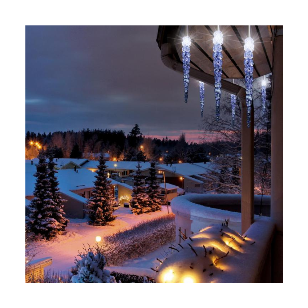 Svetelná reťaz s cencúľmi 7,3m