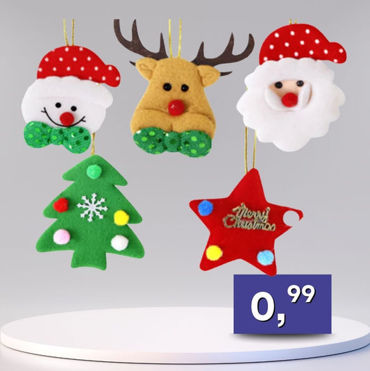 Závesné ozdoby s vianočným motívom - rôzne druhy