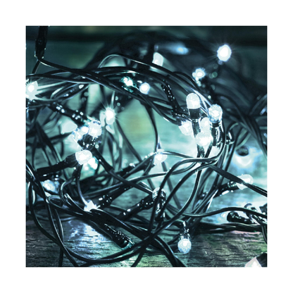 LED svietiaca reťaz 14m, studená biela