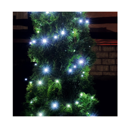 LED svietiaca reťaz 14m, studená biela