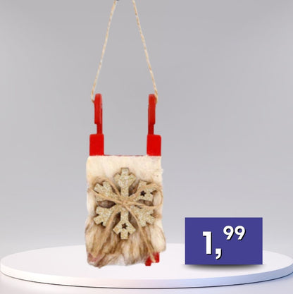 Drevená závesná dekorácia Sánky, rôzne farby