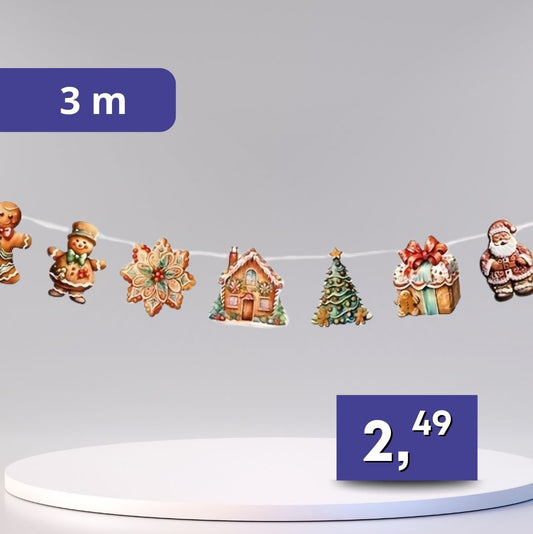 Obrázková girlanda - 3m rôzne druhy