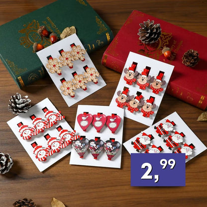 Vianočné postavičky na štipci - rôzne druhy