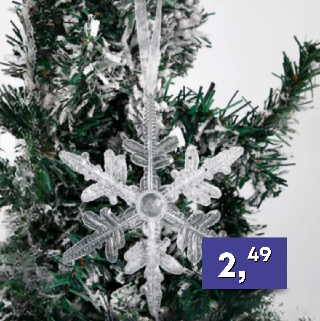 Plastové závesné vločky, rôzne druhy