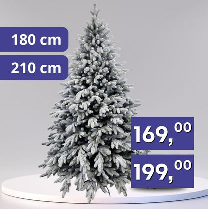 Zasnežený vianočný stromček, rôzne veľkosti