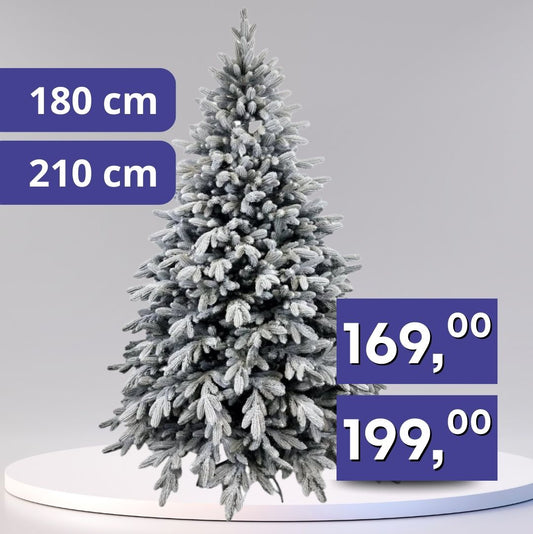 Zasnežený vianočný stromček, rôzne veľkosti
