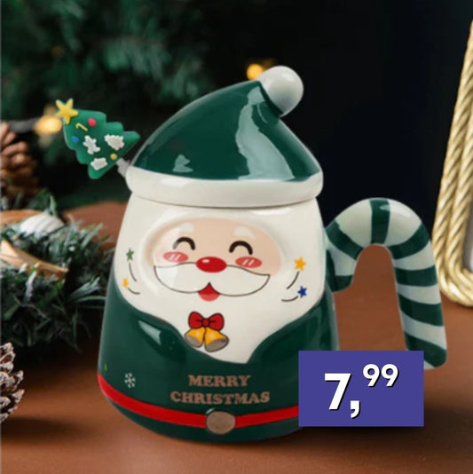 Vianočná šálka Mikuláš - 400ml, rôzne farby