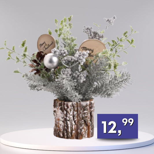 Vianočná ikebana - 35cm, rôzne farby