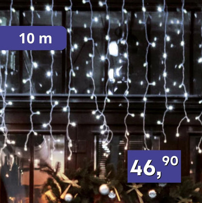 LED záves s cencúľmi 10m