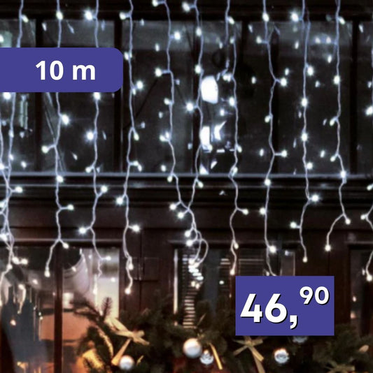 LED záves s cencúľmi 10m