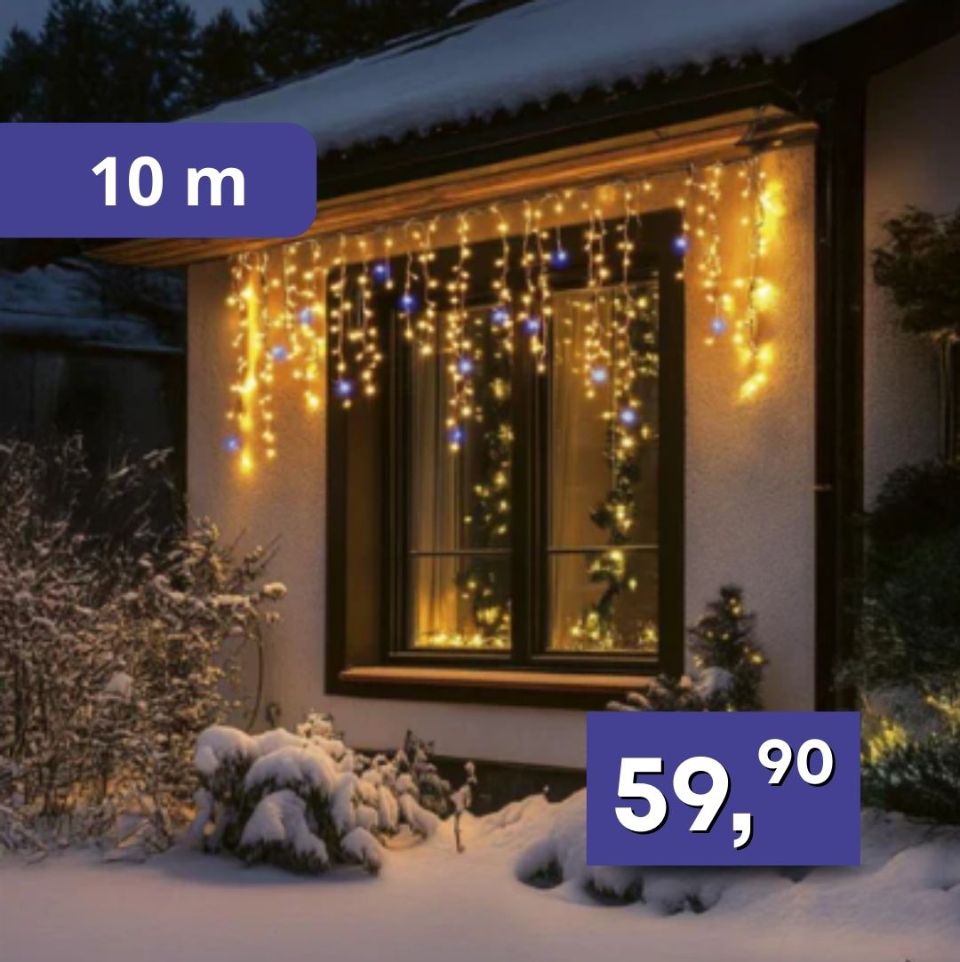 LED svetelná reťaz 10m