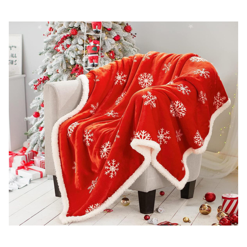 Vianočná deka - rôzne farby 1,5x2m