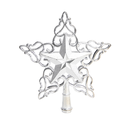 Vianočná hviezda na stromček - 20cm rôzne farby