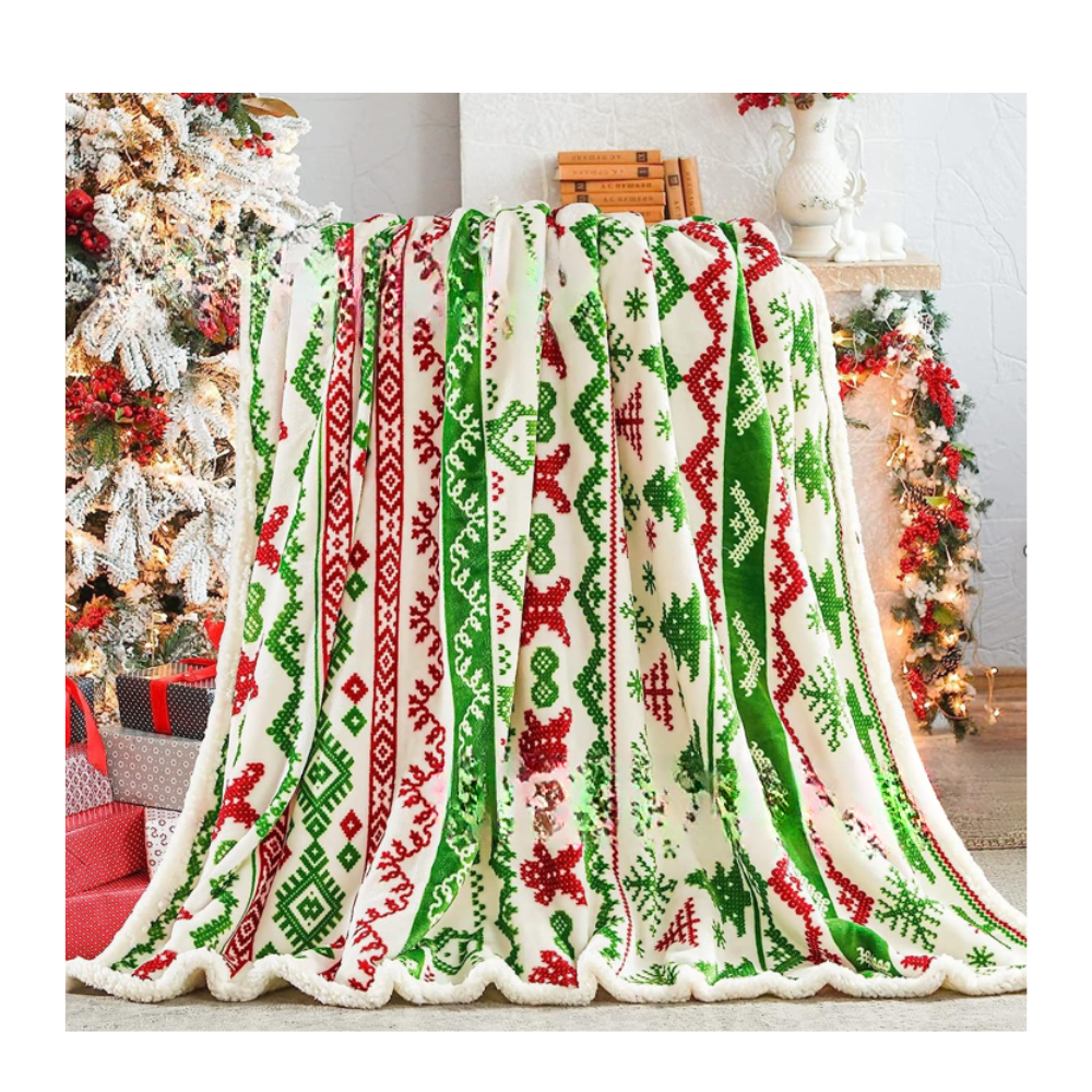 Vianočná deka - rôzne farby 1,5x2m