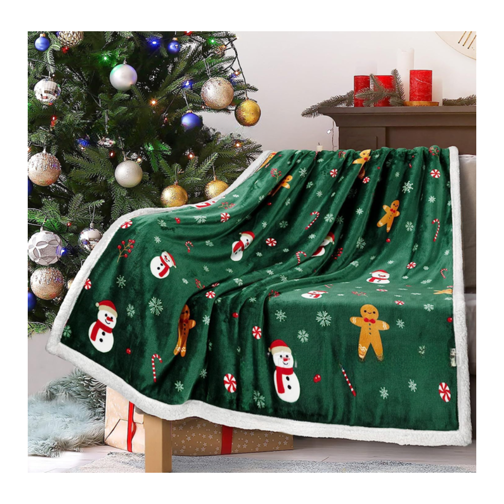 Vianočná deka - rôzne farby 1,5x2m