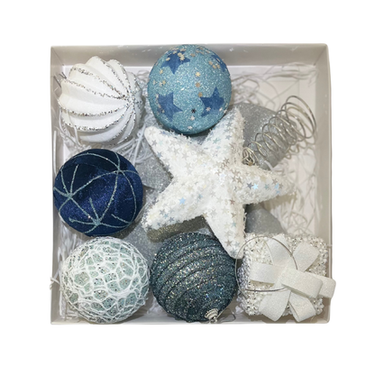 Vianočné ozdoby - 18ks rôzne farby