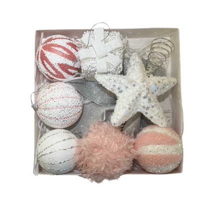 Vianočné ozdoby - 18ks rôzne farby