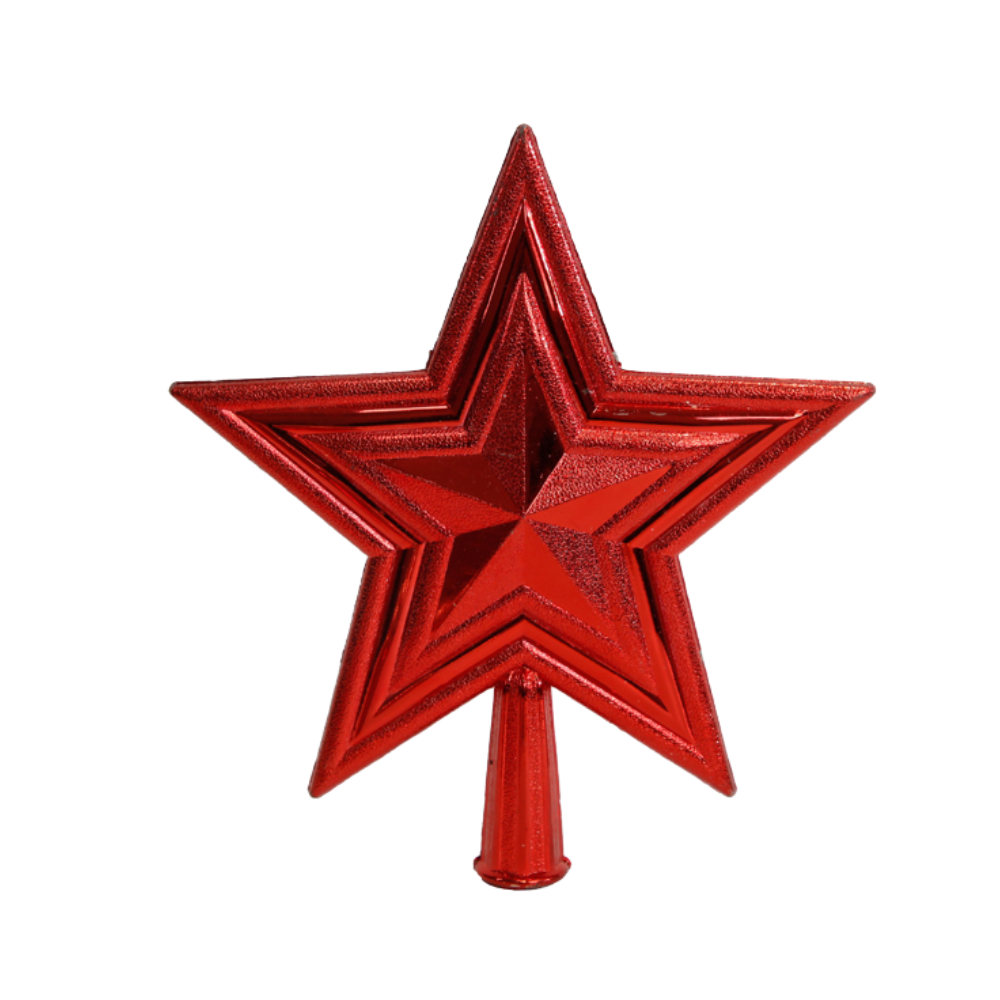 Vianočná hviezda na stromček - 20cm rôzne farby