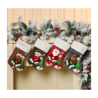 Dekoračné vianočné ponožky - rôzne druhy