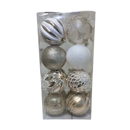 Sada vianočných gúľ - 16ks rôzne farby