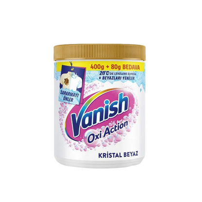 Vanish Oxi Action – prášok 400 g + 80 g grátis, biely