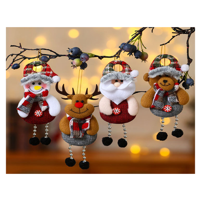 Plyšové vianočné postavičky - rôzne druhy