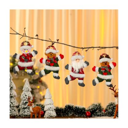 Plyšové vianočné postavičky - rôzne druhy