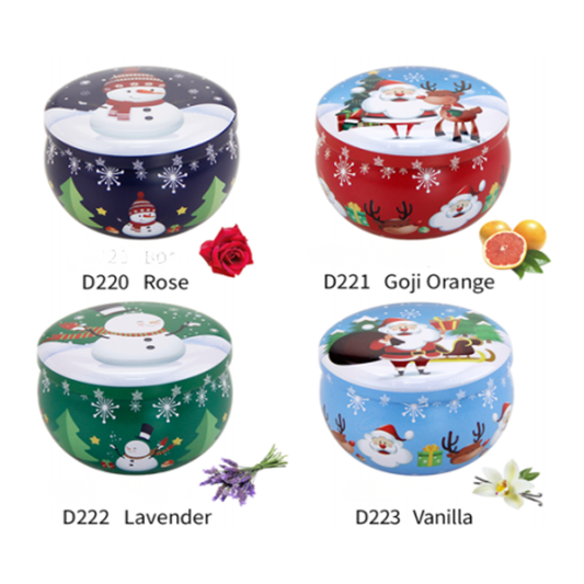 Mini sviečky v pohári - 4ks