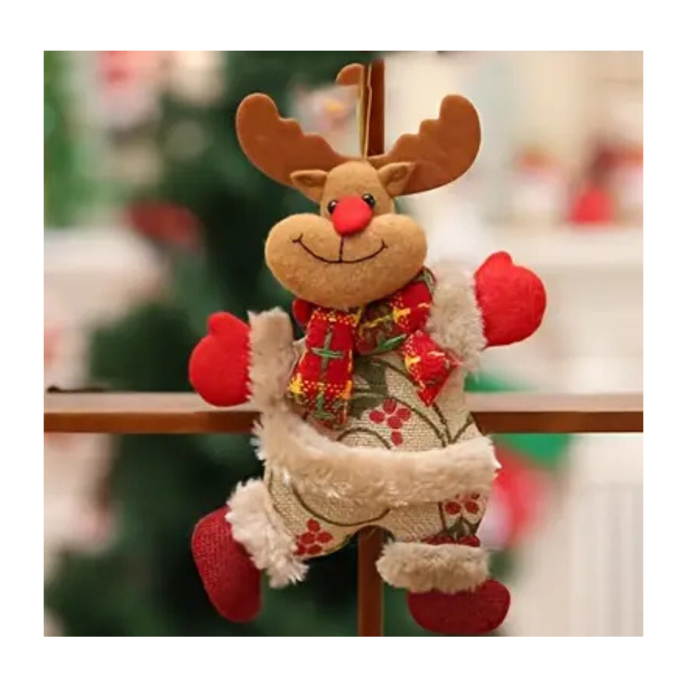 Plyšové vianočné postavičky - rôzne druhy