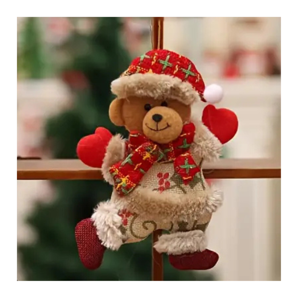 Plyšové vianočné postavičky - rôzne druhy