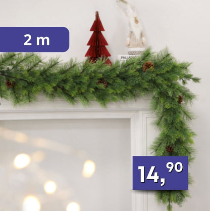 Vianočná girlanda - 2m rôzne druhy