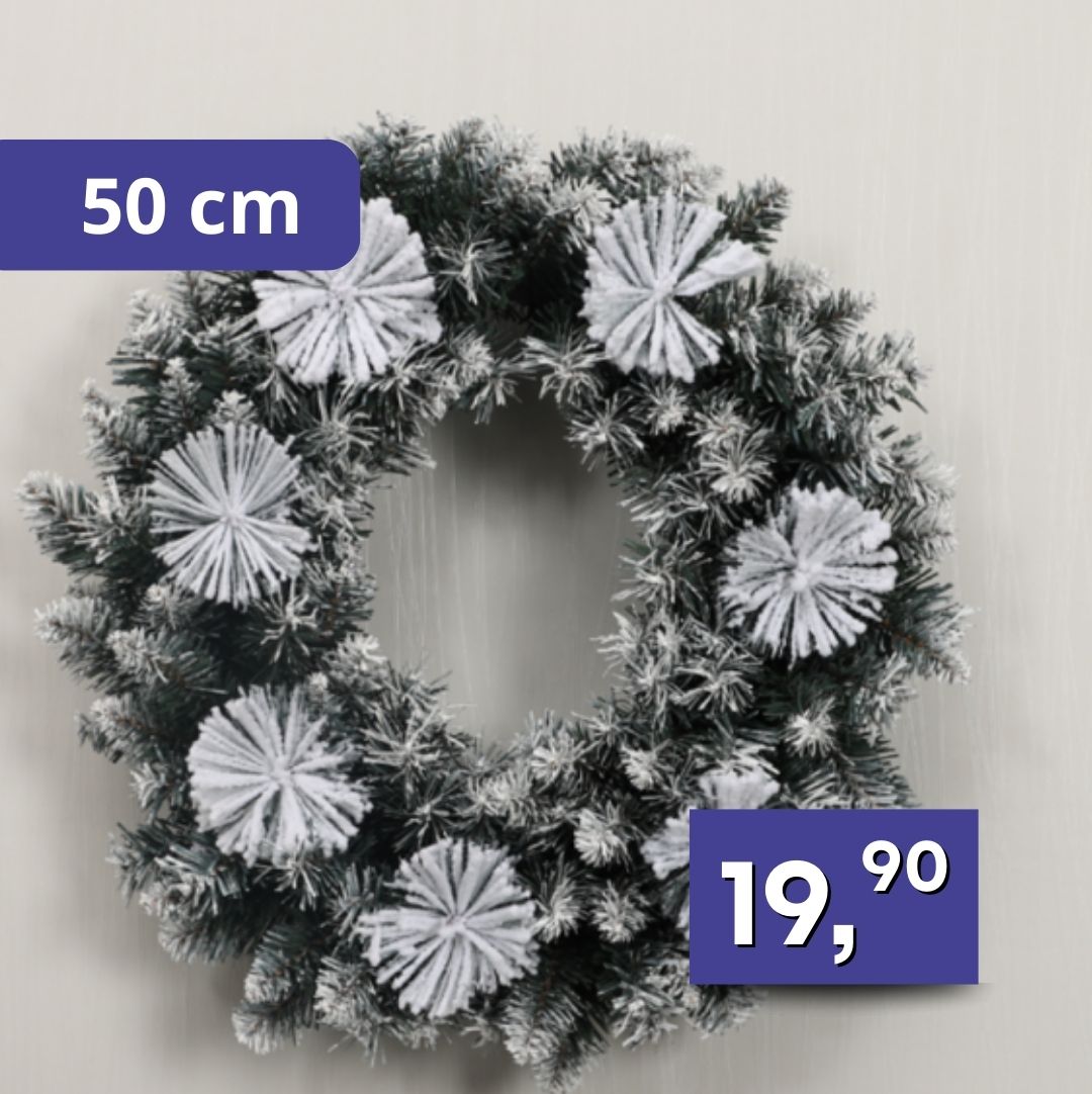 Vianočný veniec 50cm, rôzne druhy