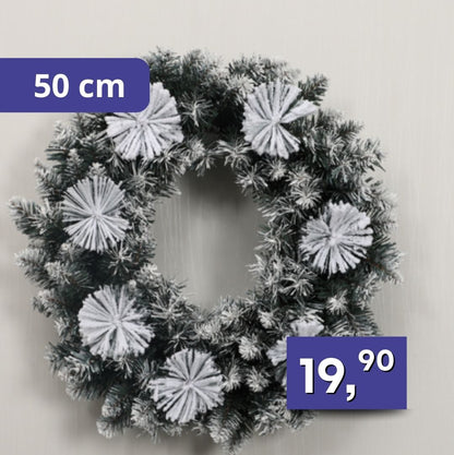 Vianočný veniec 50cm, rôzne druhy