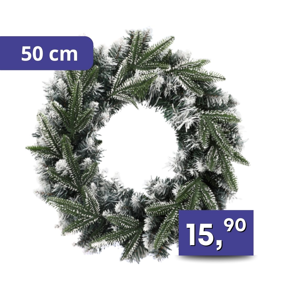 Vianočný veniec 50cm, rôzne druhy