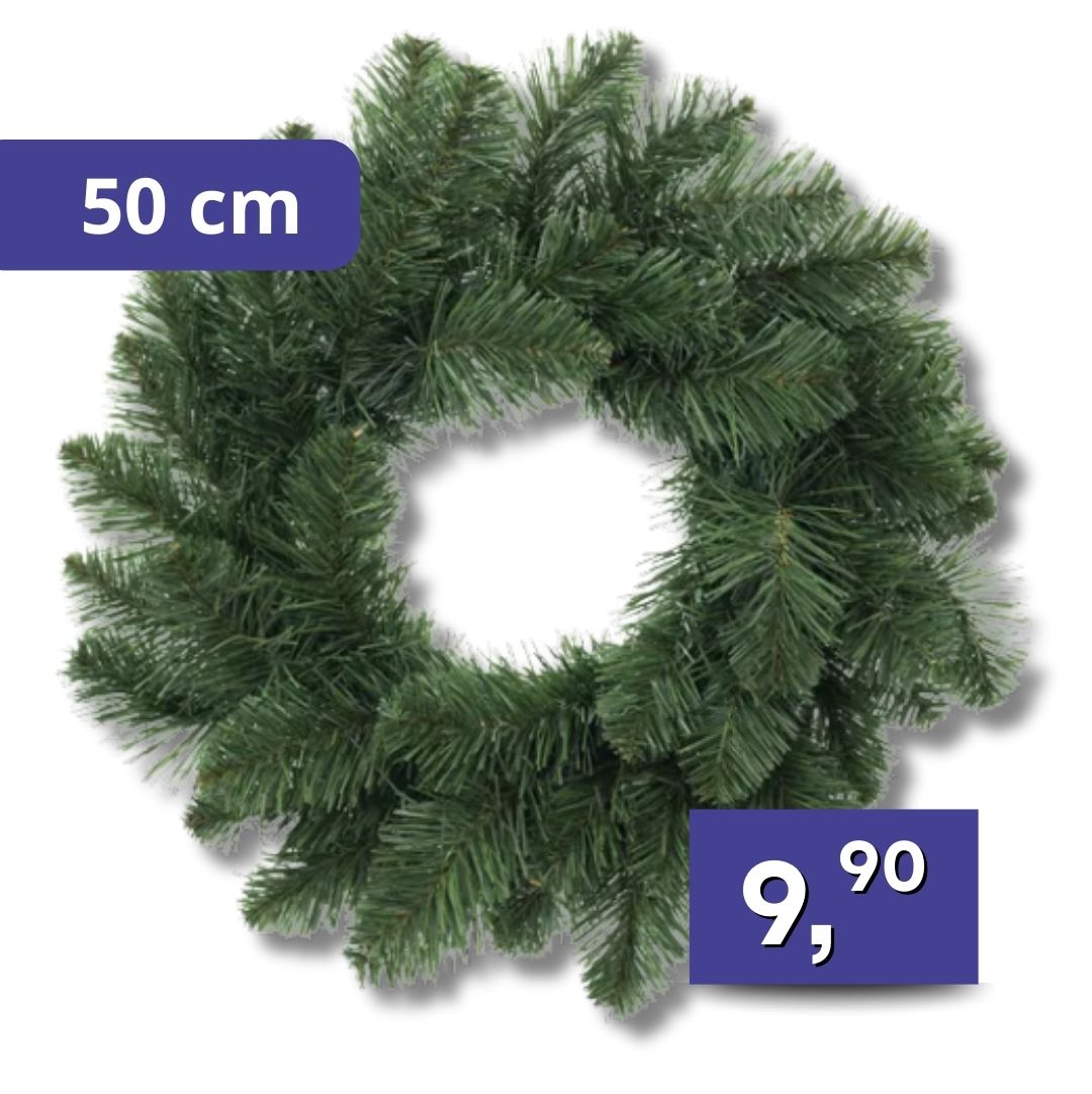 Vianočný veniec 50cm, rôzne druhy