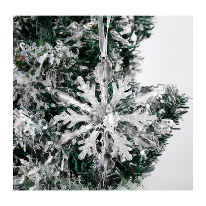 Plastové závesné vločky, rôzne druhy