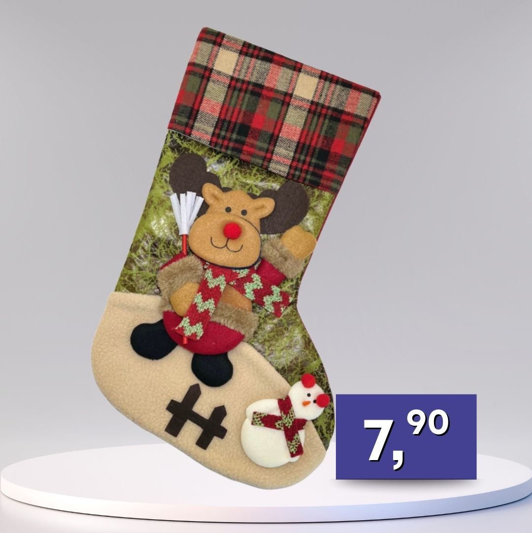 Dekoračné vianočné ponožky - rôzne druhy