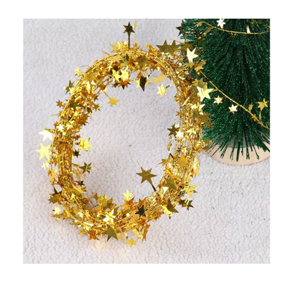 Girlanda s hviezdami - 7,5m rôzne farby