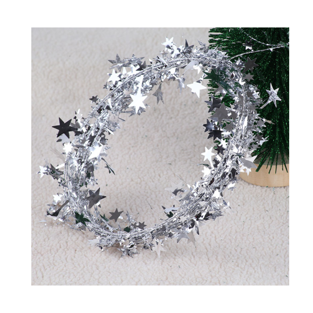 Girlanda s hviezdami - 7,5m rôzne farby