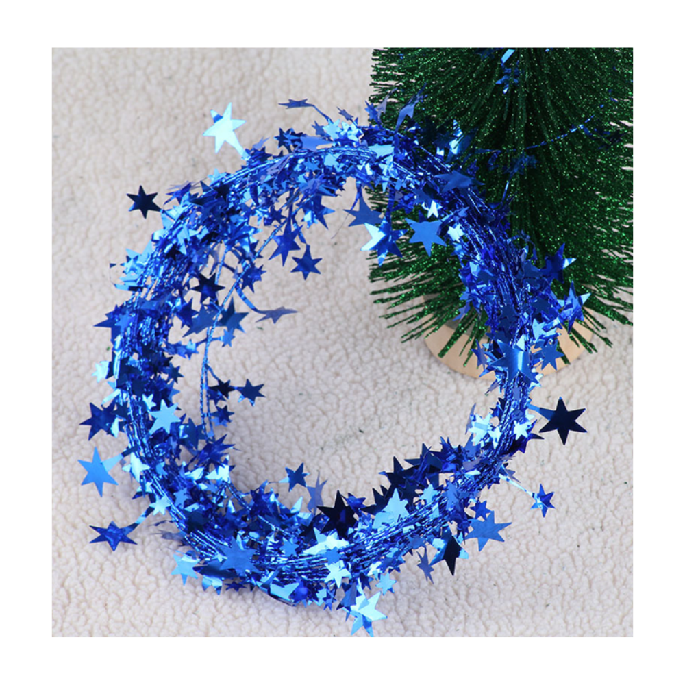 Girlanda s hviezdami - 7,5m rôzne farby